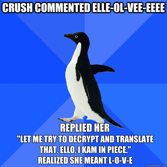 crush commented elle-ol-vee-eeee replied her  