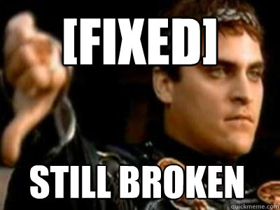 [fixed] still broken - [fixed] still broken  Downvoting Roman