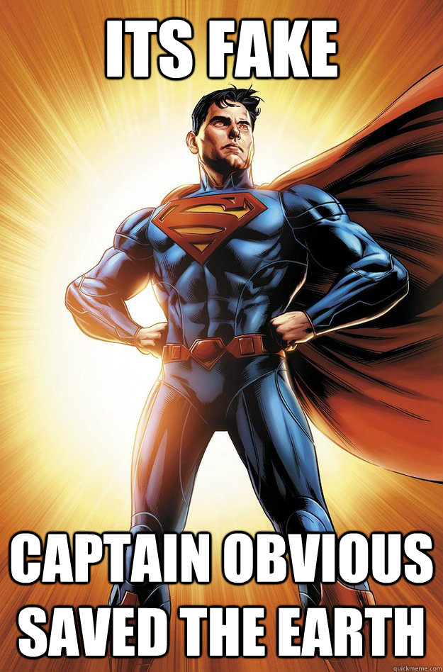 Its Fake Captain obvious saved the earth  New 52 Superman
