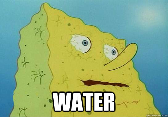  WATER  Spongebob water