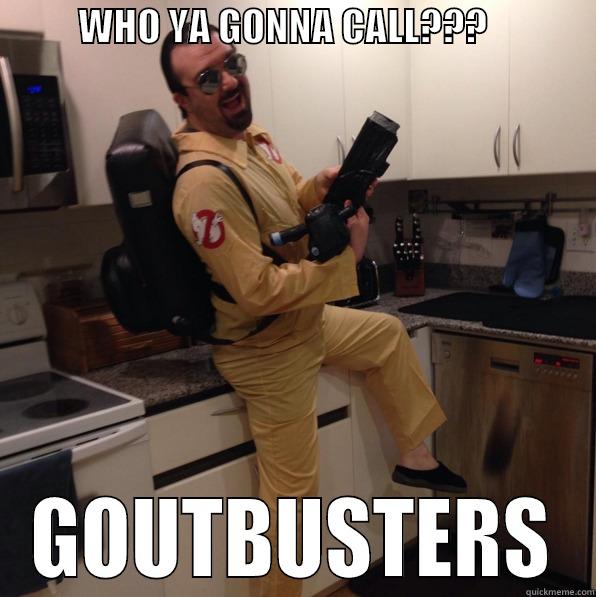           WHO YA GONNA CALL???               GOUTBUSTERS Misc