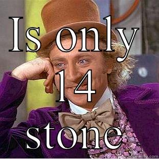 IS ONLY 14 STONE Condescending Wonka