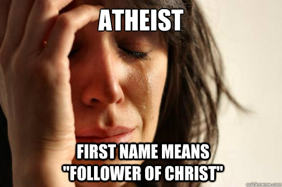 Atheist First Name Means 