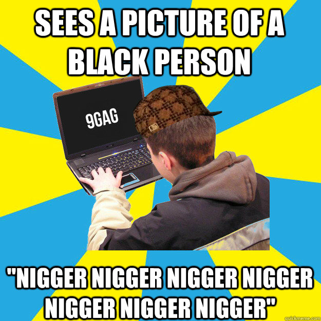 Sees a picture of a black person 