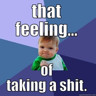 THAT FEELING... OF TAKING A SHIT. Success Kid