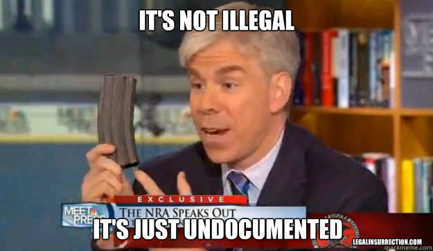 It's not illegal It's just undocumented LegalInsurrection.com - It's not illegal It's just undocumented LegalInsurrection.com  David Gregorys Privilege