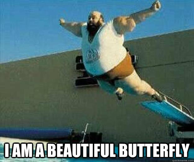  I AM A BEAUTIFUL BUTTERFLY -  I AM A BEAUTIFUL BUTTERFLY  Fat Man Jumping