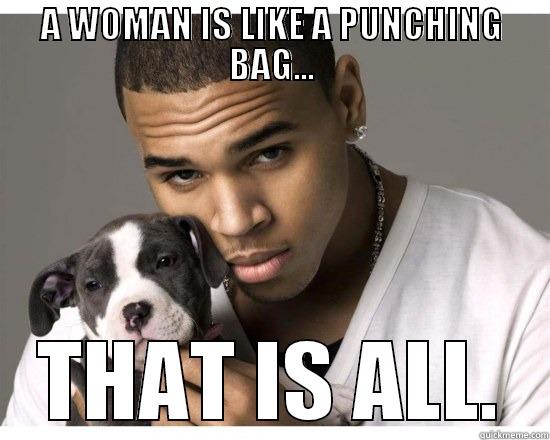 A WOMAN IS LIKE A PUNCHING BAG... THAT IS ALL. Misc