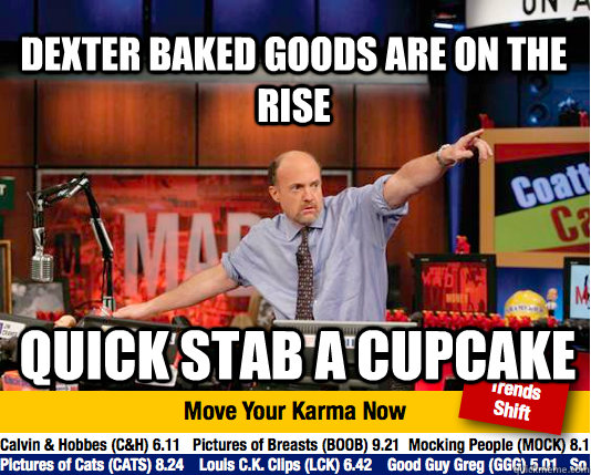 Dexter baked goods are on the rise Quick stab a cupcake  Mad Karma with Jim Cramer