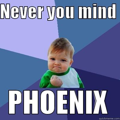 NEVER YOU MIND  PHOENIX Success Kid