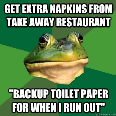 get extra napkins from take away restaurant 