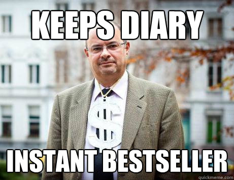 keeps diary instant bestseller  Marc De Clercq