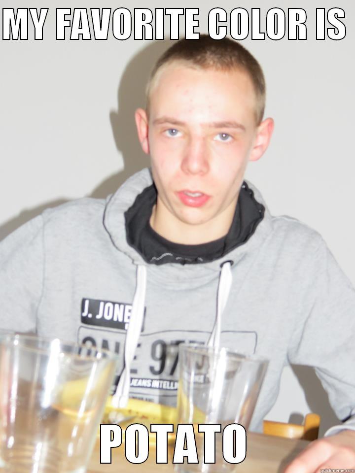 MY FAVORITE COLOR IS  POTATO Misc