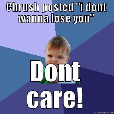 CHRUSH POSTED 