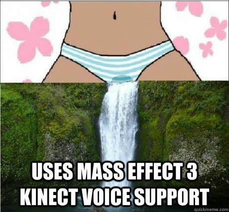  Uses Mass Effect 3 Kinect Voice Support -  Uses Mass Effect 3 Kinect Voice Support  wet panties