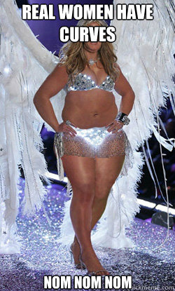 REAL WOMEN HAVE CURVES NOM NOM NOM  Typical American Woman