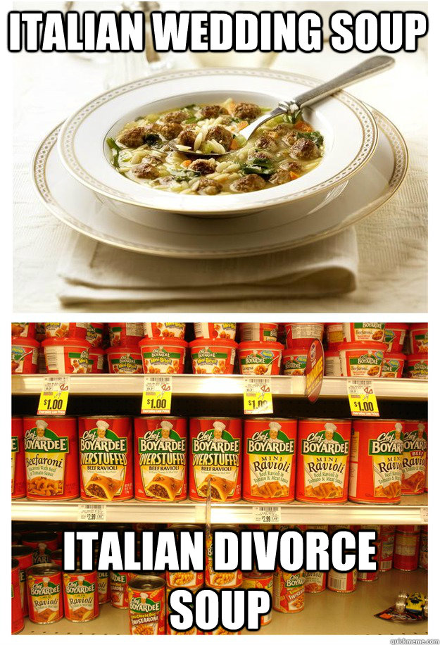 italian wedding soup italian divorce soup Italian Wedding Soup