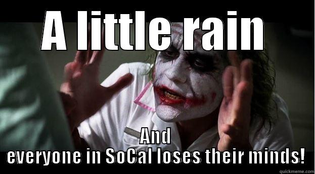 Just a little rain!!! - A LITTLE RAIN AND EVERYONE IN SOCAL LOSES THEIR MINDS! Joker Mind Loss