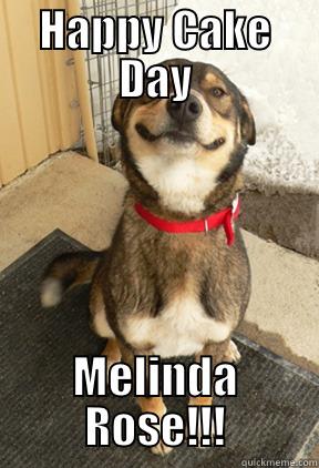 HAPPY CAKE DAY MELINDA ROSE!!! Good Dog Greg