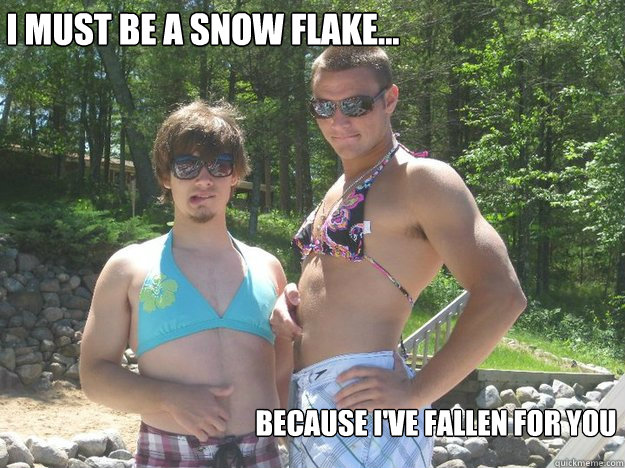 I must be a snow flake... Because I've Fallen for you  Victoria Secret Models