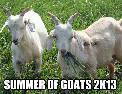 SUMMER OF GOATS 2K13 -  SUMMER OF GOATS 2K13  Goat Quotes