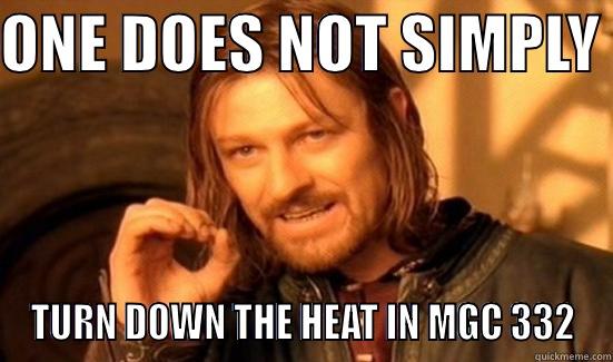 ONE DOES NOT SIMPLY  TURN DOWN THE HEAT IN MGC 332 Boromir