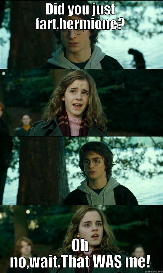 Harry Potter and the stinking cap - DID YOU JUST FART,HERMIONE? OH NO,WAIT.THAT WAS ME! Horny Harry