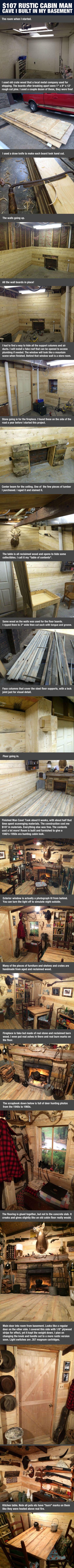 This Guy Transformed His Old Basement Into A Man Cave. Wait Til You See The Result... -   Misc