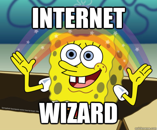 Internet Wizard  Spongebob rainbow