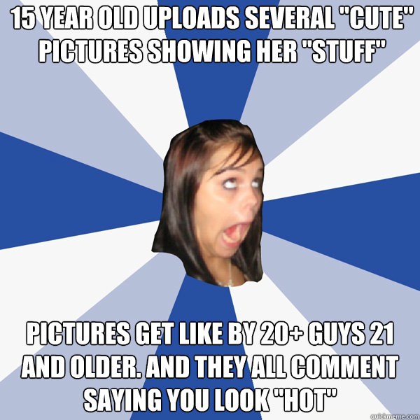 15 year old uploads several 