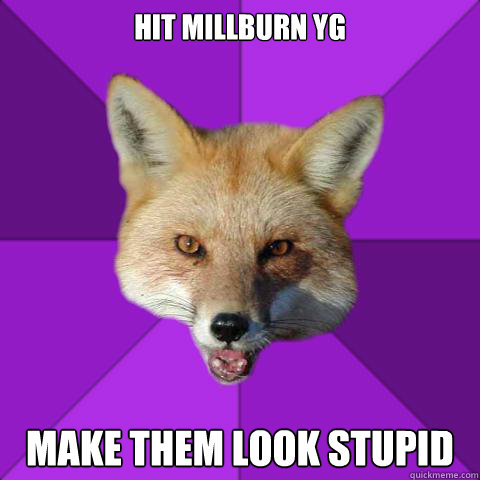 Hit millburn YG Make them look stupid  Forensics Fox