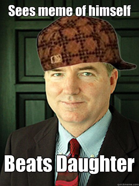 Sees meme of himself Beats Daughter  Scumbag Judge William Adams