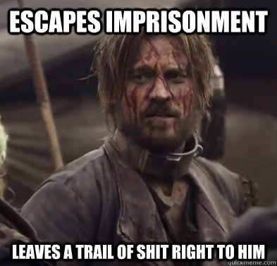 Escapes imprisonment Leaves a trail of shit right to him - Escapes imprisonment Leaves a trail of shit right to him  Misc