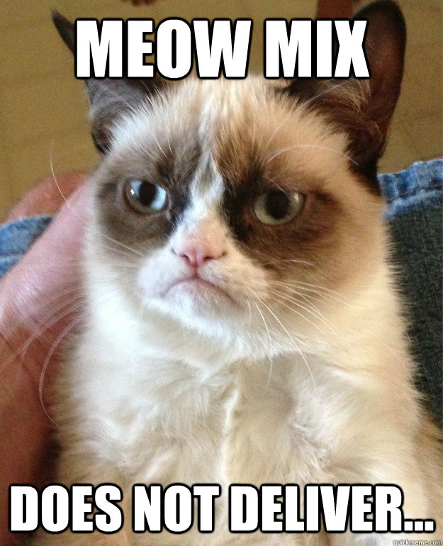 Meow Mix Does not deliver...  cat had fun once