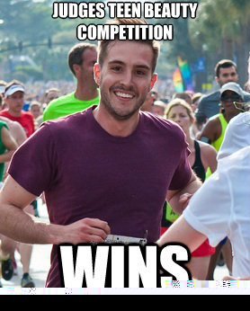 Judges Teen Beauty Competition wins  Ridiculously photogenic guy
