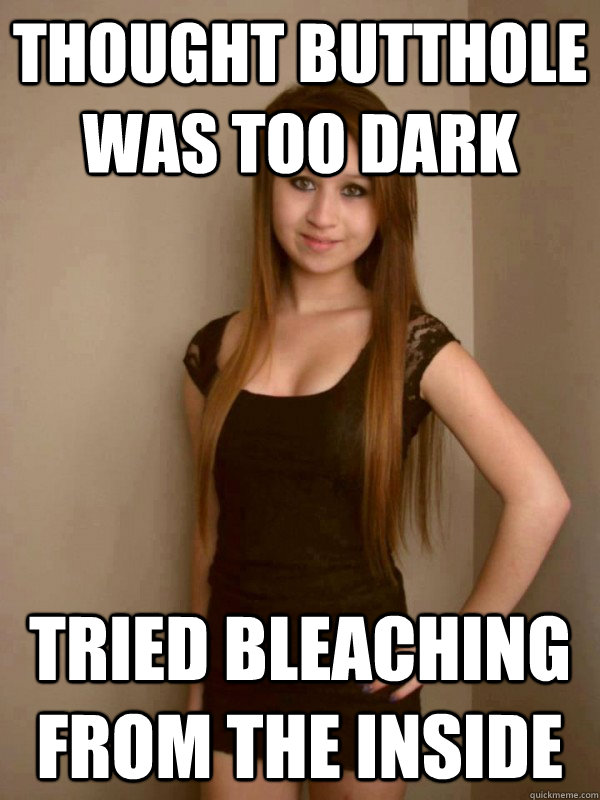 thought butthole was too dark tried bleaching from the inside - thought butthole was too dark tried bleaching from the inside  Misc
