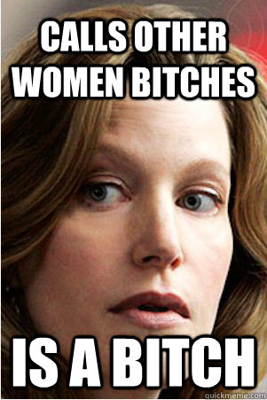 Calls other women bitches is a bitch - Calls other women bitches is a bitch  Hypocrite Skyler White