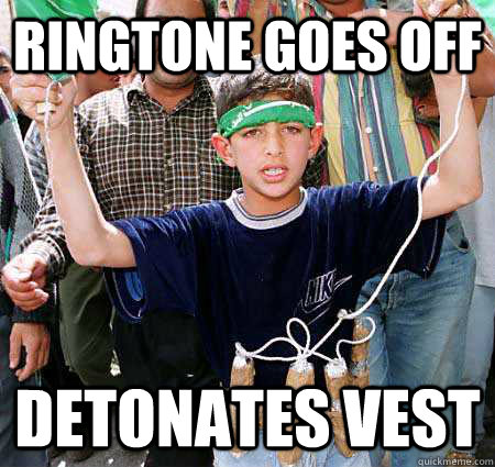 Ringtone goes off Detonates vest  Bad Luck Bassem