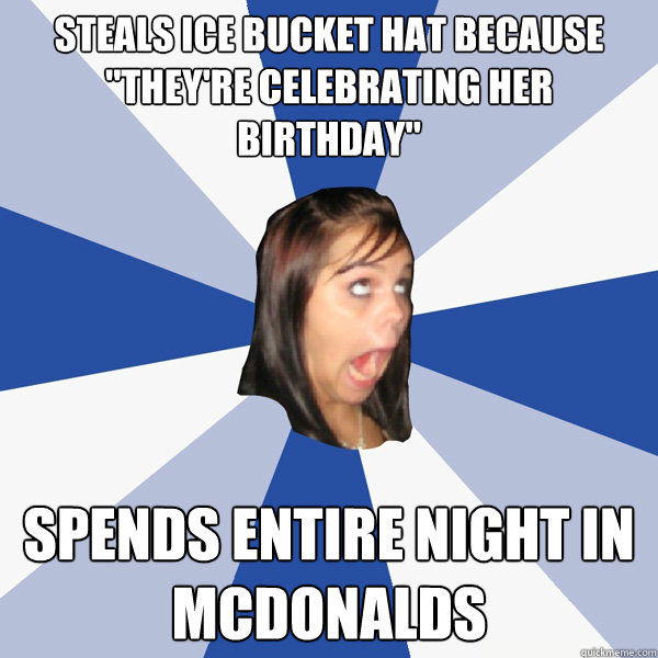 Steals Ice Bucket hat because 