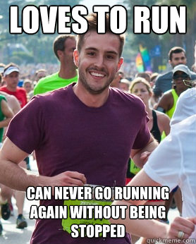 Loves to run Can never go running again without being stopped  Ridiculously photogenic guy