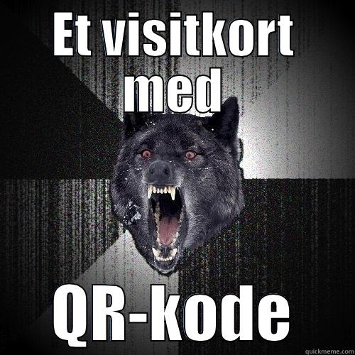 ET VISITKORT MED QR-KODE Insanity Wolf