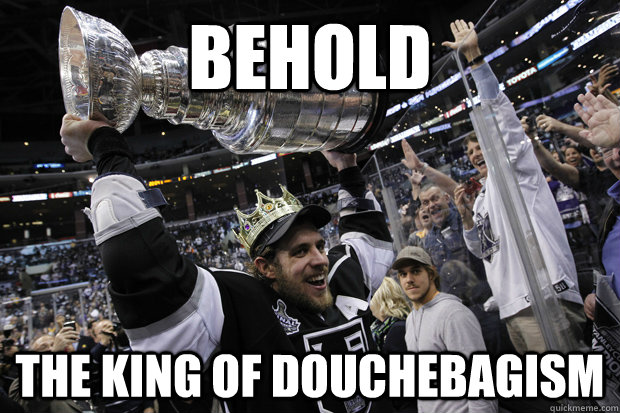 behold The king of douchebagism  Hey Sharks fans
