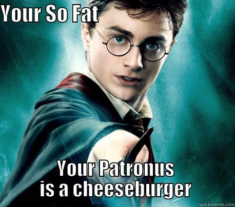 YOUR SO FAT                                    YOUR PATRONUS IS A CHEESEBURGER Misc