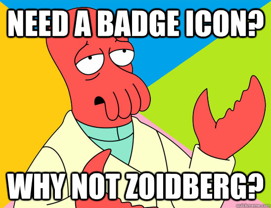 Need a badge icon? why not zoidberg? - Need a badge icon? why not zoidberg?  Misc