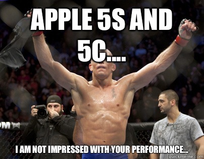 Apple 5s and 5c.... I am not impressed with your performance...  