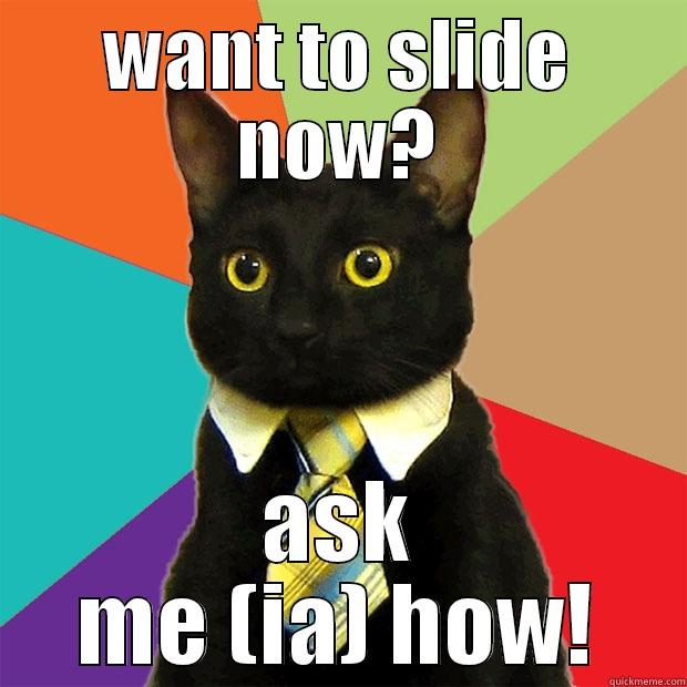 SUPER SLIDER - WANT TO SLIDE NOW? ASK ME (IA) HOW! Business Cat