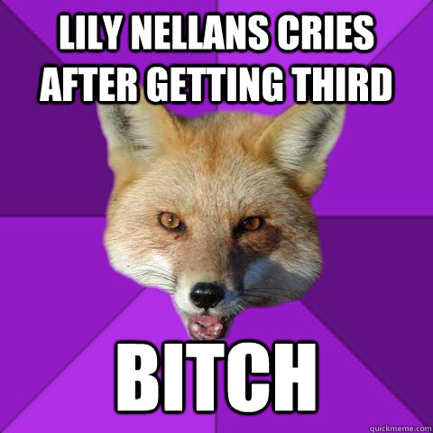 Lily Nellans cries after getting third BITCH  Forensics Fox