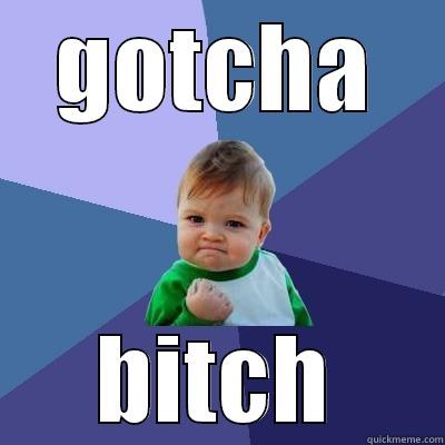 GOTCHA BITCH Success Kid