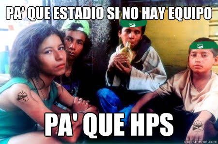 Pa' que estadio si no hay equipo Pa' que hps  cali meme