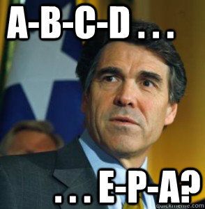 A-B-C-D . . . . . . E-P-A?  